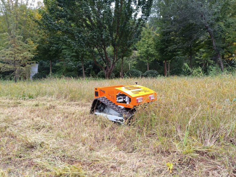 China made robot lawn mower for hills low price for sale, chinese remote control mower on tracks
