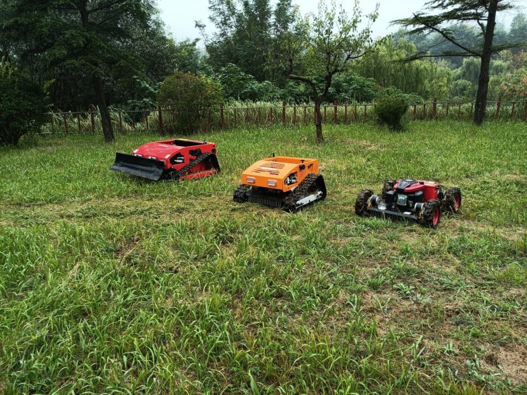 China made wireless robot mower low price for sale, chinese best remote control mower