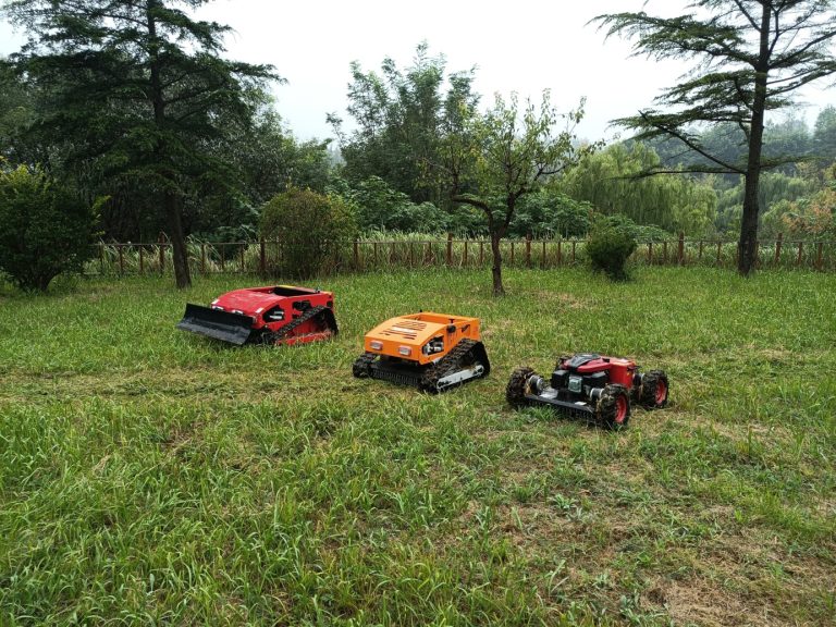 gasoline engine small size light weight self charging backup battery RC grass cutting machine