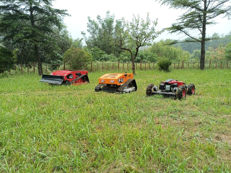 China made remote control mower low price for sale, chinese best track mower