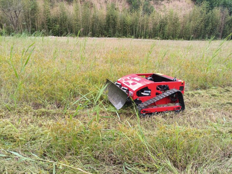 China made lawn mower robot low price for sale, chinese best remote slope mower