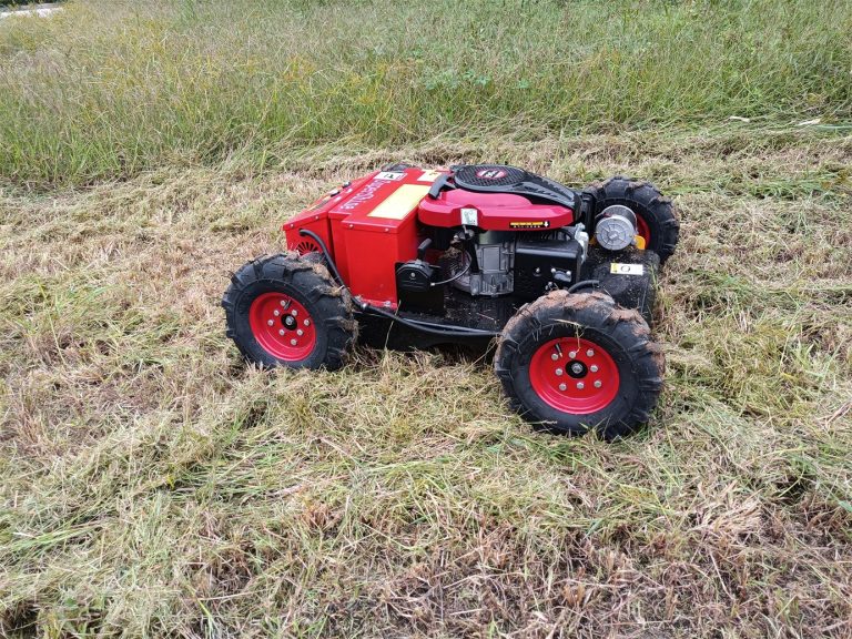 petrol cutting height 1-18 cm adjustable all terrain RC mowing robot