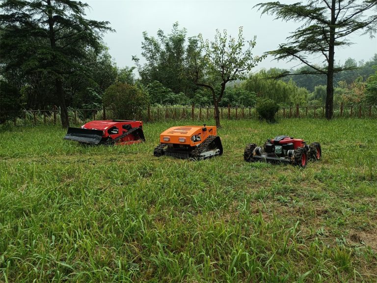 China made rc lawn mower low price for sale, chinese best remote controlled brush cutter