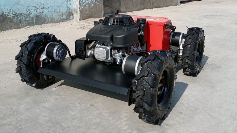 EPA gasoline powered engine self-powered dynamo wireless tracked lawn mower