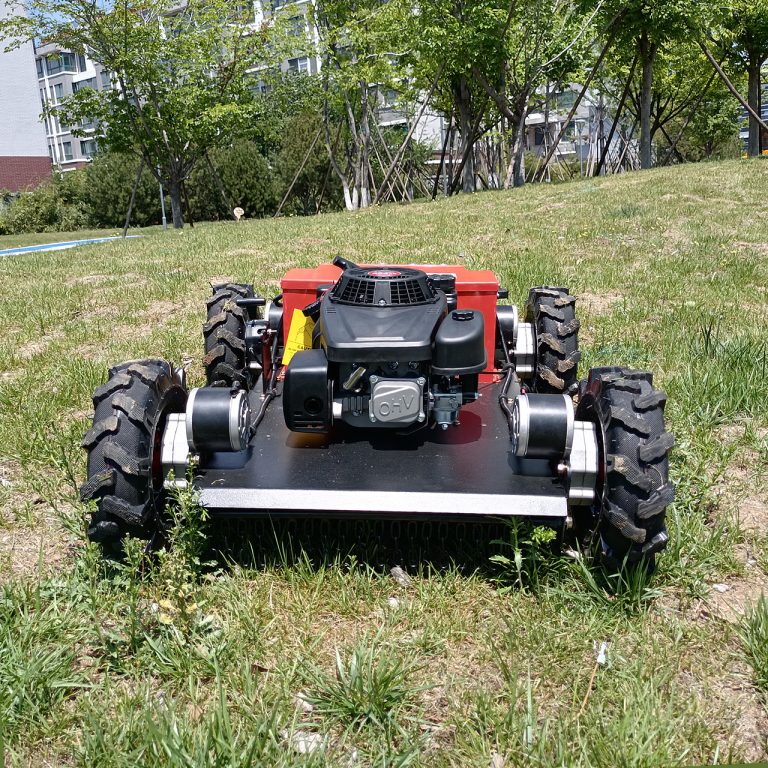 China made remote control hillside mower low price for sale, chinese best slope mower remote control