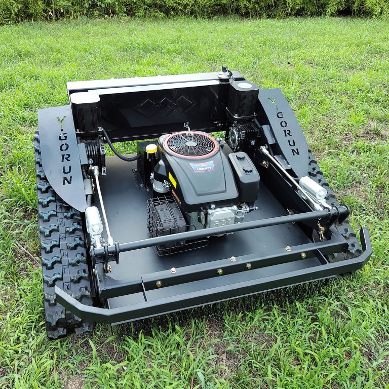 China made remote slope mower low price for sale, chinese best lawn mower robot