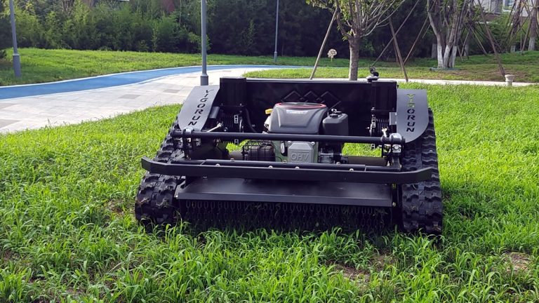 China made radio control lawn mower low price for sale, chinese best wireless robot mower