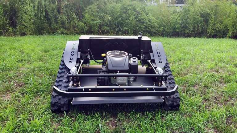 China made remote control tracked mower low price for sale, chinese best remote control mower price