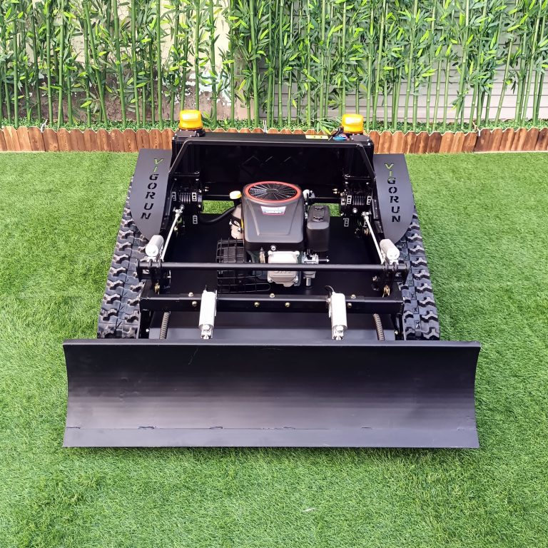 China made remote control lawn mower with tracks low price for sale, chinese best remote control grass cutter with tracks