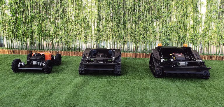best quality radio controlled robotic lawn mower for hills made in China