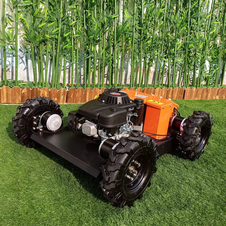 China made rc slope mower low price for sale, chinese best robot lawn mower with remote control