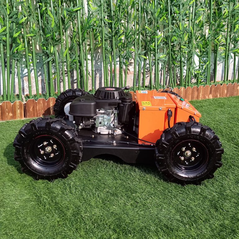 China made remote control lawn mower with tracks low price for sale, chinese best rc mower