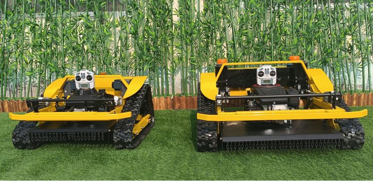 China made tracked robot mower low price for sale, chinese best radio control mower