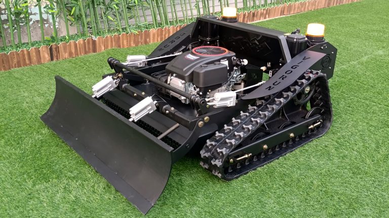 China made remote brush cutter low price for sale, chinese best remote control track mower