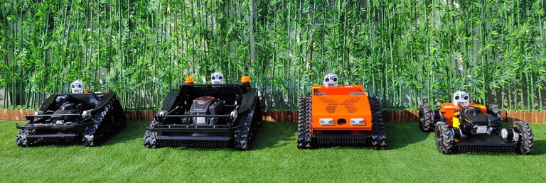 best quality remote operated tracked robot mower made in China