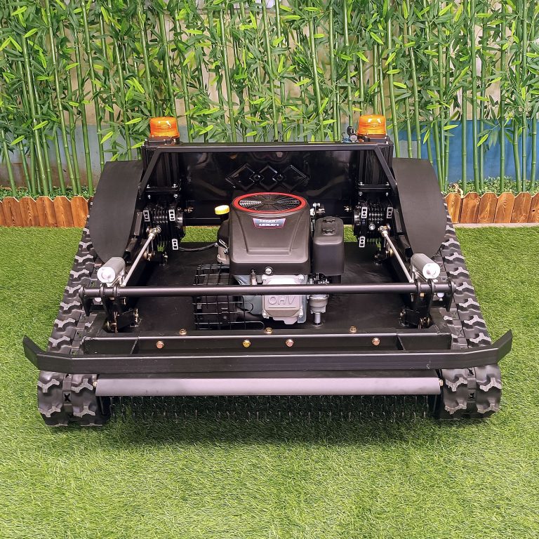best quality remotely controlled crawler lawn mower made in China