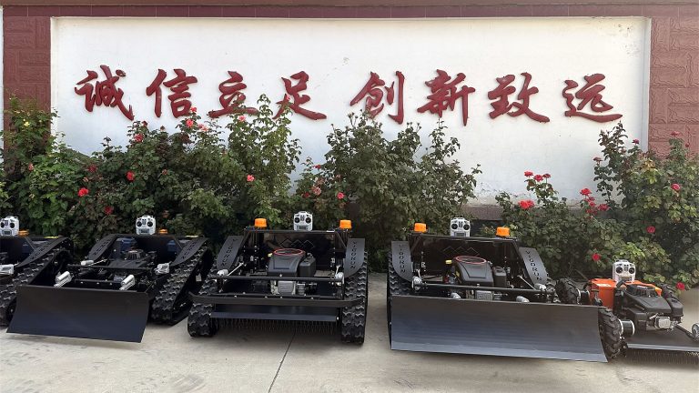 factory direct sales low wholesale price China river bank remotely controlled field grass cutting machine