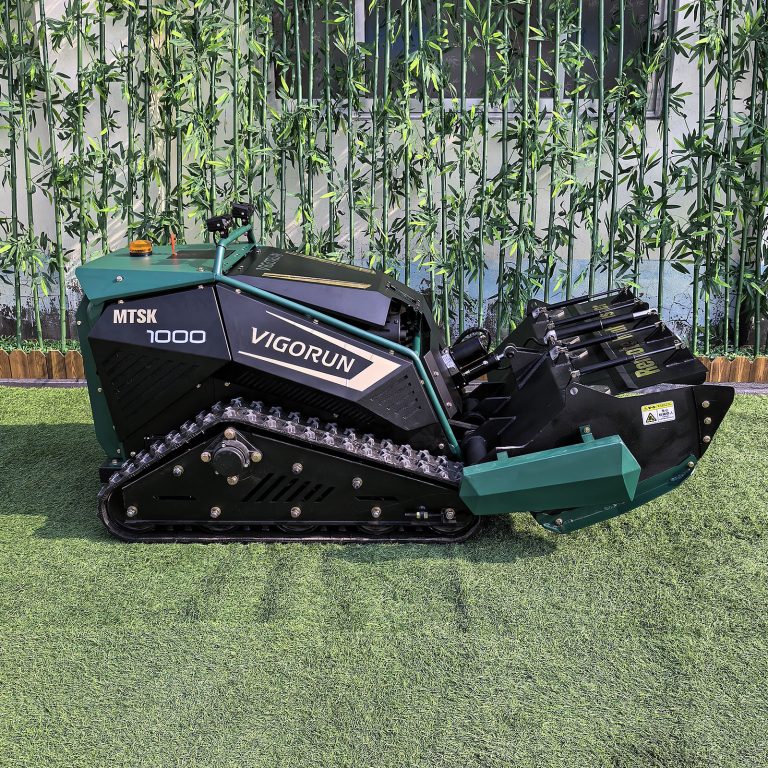 multi-functional CE EPA strong power commercial self charging backup battery remote control flail mulcher