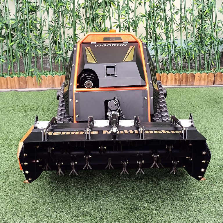 track-mounted Euro 5 gasoline engine electric powered travel speed 4Km remote operated tool transporter