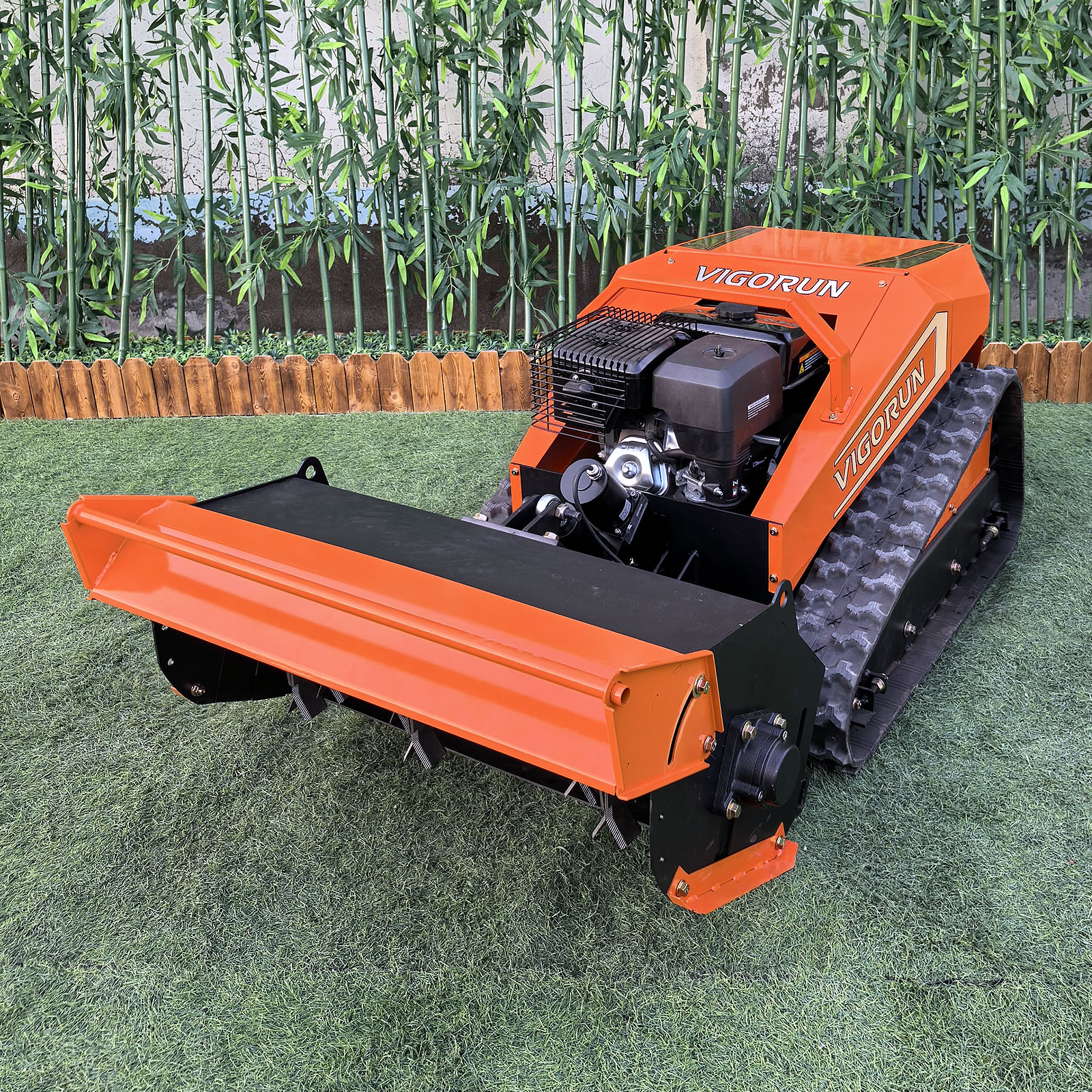 Remote controlled flail mower (MTSK800 with flail mower)