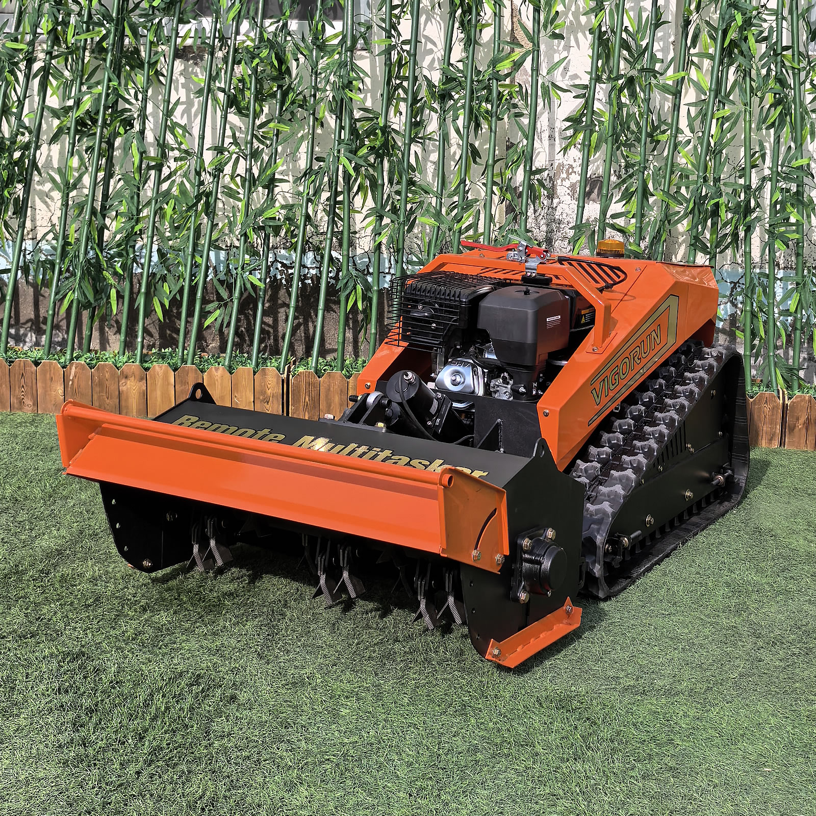 Remote controlled flail mower (MTSK800 with flail mower)